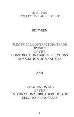 Letter Of Understanding - Labourer Classification. . Ibew collective agreement 2022